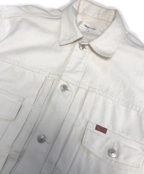 Time is on（タイムイズオン）Time is on (タイムイズオン) CLASSIC STANDARD TRUCKER DENIM JACKET アイボリー サイズ:1の古着・服飾アイテム