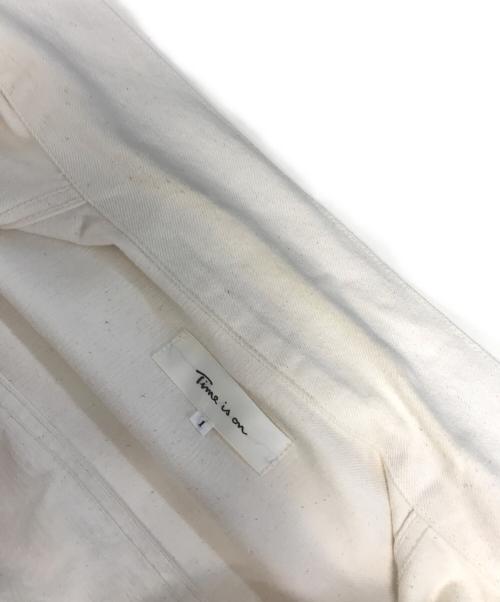 Time is on（タイムイズオン）Time is on (タイムイズオン) CLASSIC STANDARD TRUCKER DENIM JACKET アイボリー サイズ:1の古着・服飾アイテム