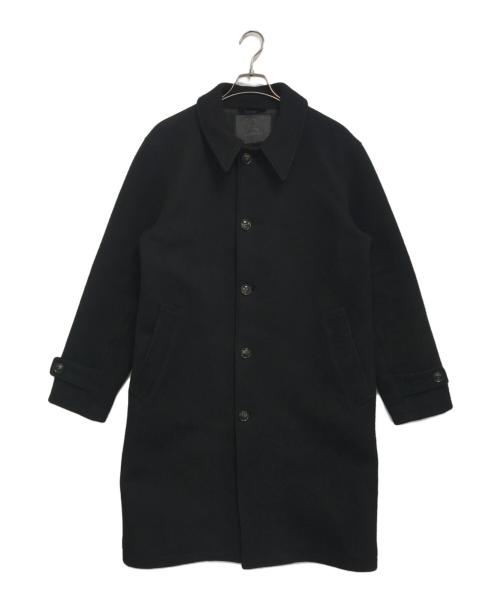 MOMOTARO JEANS（桃太郎ジーンズ）MOMOTARO JEANS (桃太郎ジーンズ) HEAVY MELTON BALMACAAN COAT ブラック サイズ:Ⅼの古着・服飾アイテム