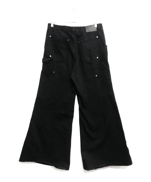 KEISUKE YOSHIDA（ケイスケヨシダ）KEISUKE YOSHIDA (ケイスケヨシダ) Double Knee Jeans ブラック サイズ:Lの古着・服飾アイテム