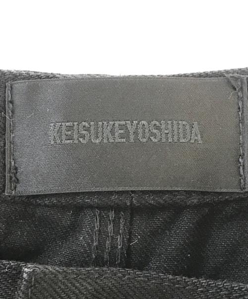 KEISUKE YOSHIDA（ケイスケヨシダ）KEISUKE YOSHIDA (ケイスケヨシダ) Double Knee Jeans ブラック サイズ:Lの古着・服飾アイテム