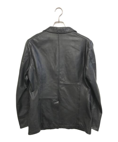 PAUL SMITH（ポールスミス）PAUL SMITH (ポールスミス) レザーテーラードジャケット ブラック サイズ:Lの古着・服飾アイテム
