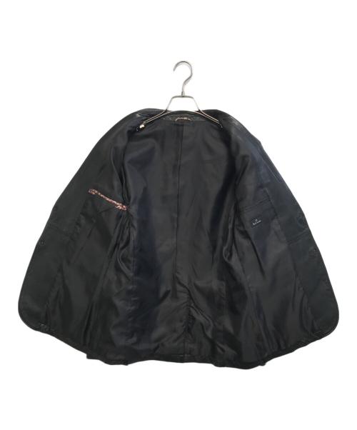 PAUL SMITH（ポールスミス）PAUL SMITH (ポールスミス) レザーテーラードジャケット ブラック サイズ:Lの古着・服飾アイテム