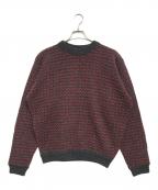 L.L.Beanエルエルビーン）の古着「バーズアイニット」｜レッド×グレー