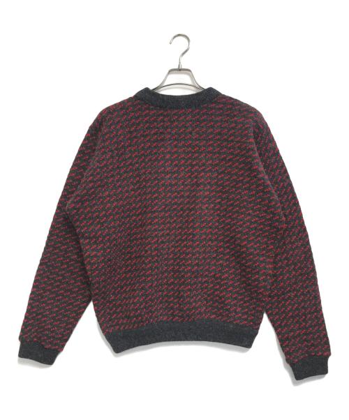 L.L.Bean（エルエルビーン）L.L.Bean (エルエルビーン) バーズアイニット レッド×グレー サイズ:Ｌの古着・服飾アイテム