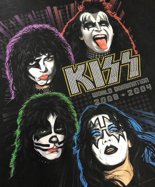 バンドTシャツ（バンドTシャツ）バンドTシャツ (バンドTシャツ) 00s KISS(キッス) バンドTシャツ ブラック サイズ:XLの古着・服飾アイテム