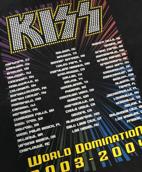 バンドTシャツ（バンドTシャツ）バンドTシャツ (バンドTシャツ) 00s KISS(キッス) バンドTシャツ ブラック サイズ:XLの古着・服飾アイテム