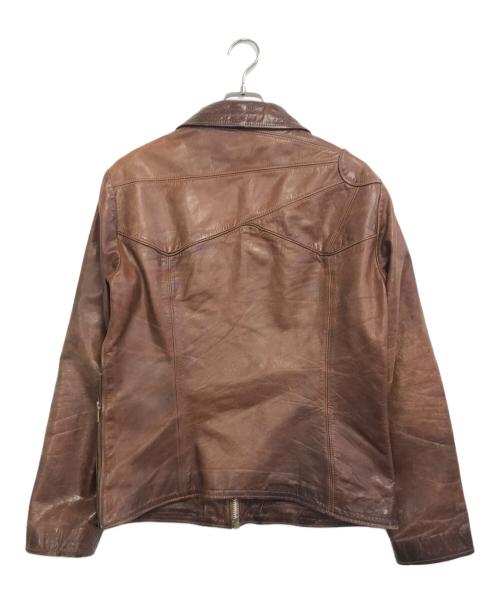 EAST WEST（イーストウェスト）EAST WEST (イーストウェスト) レザージャケット ブラウン サイズ:不明の古着・服飾アイテム