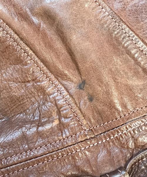 EAST WEST（イーストウェスト）EAST WEST (イーストウェスト) レザージャケット ブラウン サイズ:不明の古着・服飾アイテム