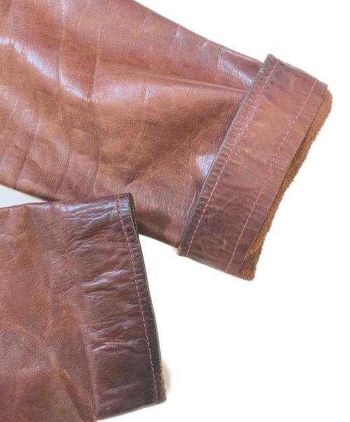 EAST WEST（イーストウェスト）EAST WEST (イーストウェスト) レザージャケット ブラウン サイズ:不明の古着・服飾アイテム