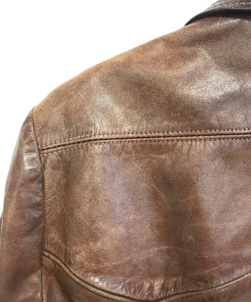EAST WEST（イーストウェスト）EAST WEST (イーストウェスト) レザージャケット ブラウン サイズ:不明の古着・服飾アイテム