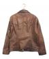 EAST WEST (イーストウェスト) レザージャケット ブラウン サイズ:不明：130000円