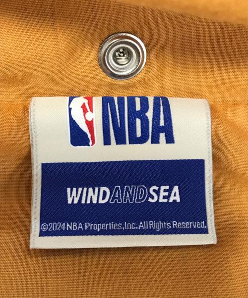 NBA（エヌビーエー）NBA (エヌビーエー) WIND AND SEA (ウィンダンシー) ナイロンブルゾン レッド サイズ:Ｍの古着・服飾アイテム