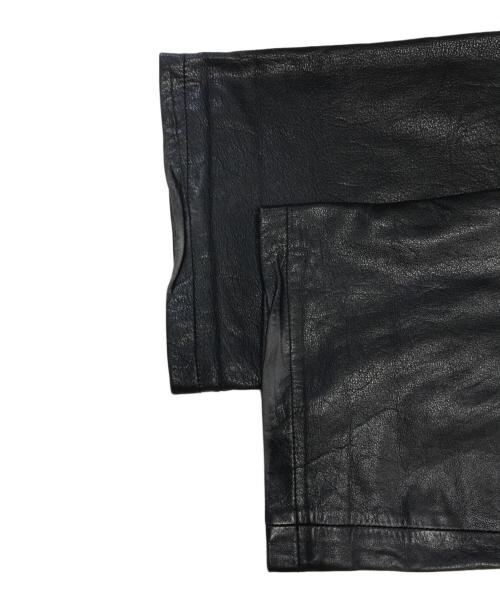 Y's for men（ワイズフォーメン）Y's for men (ワイズフォーメン) レザーパンツ ブラック サイズ:2の古着・服飾アイテム
