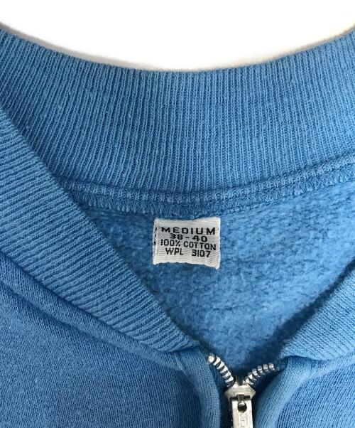 VINTAGE（ヴィンテージ）VINTAGE (ヴィンテージ) 半袖ハーフジップスウェット スカイブルー サイズ:MEDIUMの古着・服飾アイテム