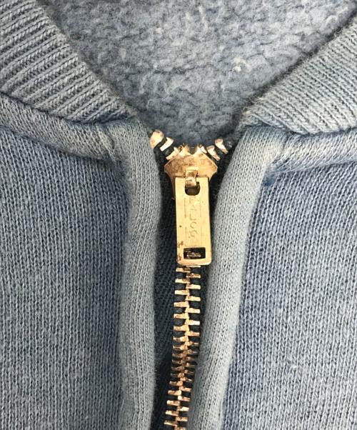 VINTAGE（ヴィンテージ）VINTAGE (ヴィンテージ) 半袖ハーフジップスウェット スカイブルー サイズ:MEDIUMの古着・服飾アイテム