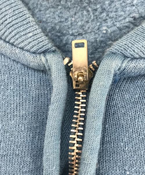 VINTAGE（ヴィンテージ）VINTAGE (ヴィンテージ) 半袖ハーフジップスウェット スカイブルー サイズ:MEDIUMの古着・服飾アイテム