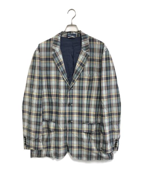 POLO RALPH LAUREN（ポロ・ラルフローレン）POLO RALPH LAUREN (ポロ・ラルフローレン) チェックテーラードジャケット グリーン サイズ:XLの古着・服飾アイテム