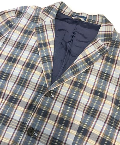 POLO RALPH LAUREN（ポロ・ラルフローレン）POLO RALPH LAUREN (ポロ・ラルフローレン) チェックテーラードジャケット グリーン サイズ:XLの古着・服飾アイテム