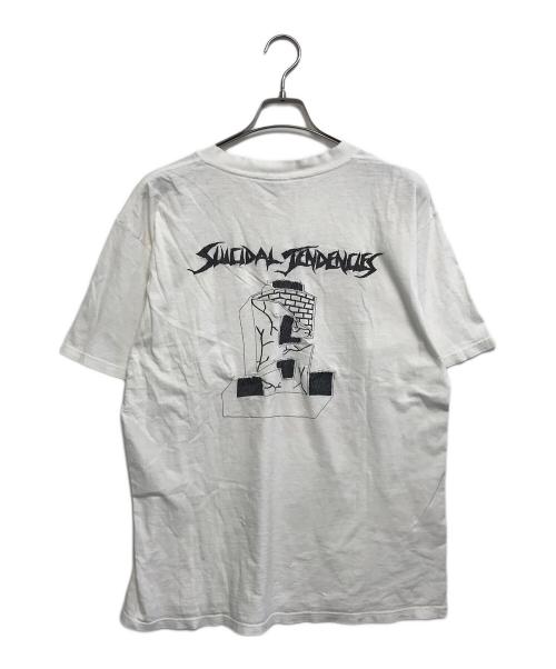 バンドTシャツ（バンドTシャツ）バンドTシャツ (バンドTシャツ) 90s Suicidal Tendencies(スイサイダル・テンデンシーズ)バンドTシャツ ホワイト サイズ:Lの古着・服飾アイテム