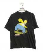 キャラクターTシャツキャラクターTシャツ）の古着「90sシンプソンズキャラクターTシャツ」｜ブラック