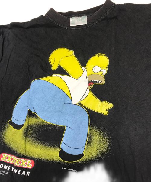 キャラクターTシャツ（キャラクターTシャツ）キャラクターTシャツ (キャラクターTシャツ) 90sシンプソンズキャラクターTシャツ ブラック サイズ:表記なしの古着・服飾アイテム