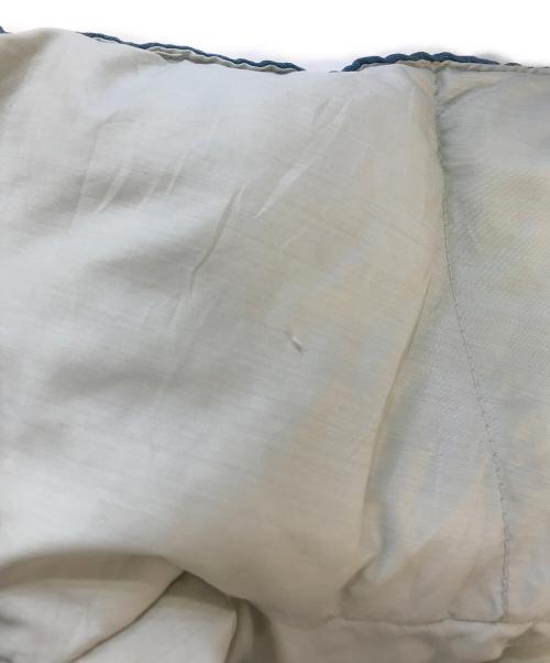 Powderhorn Mountaineering（パウダーホーン マウンテニアリング）Powderhorn Mountaineering (パウダーホーン マウンテニアリング) ダウンジャケット ベージュ×ブルー サイズ:Ｌの古着・服飾アイテム