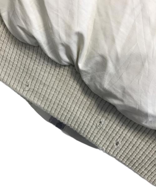 Powderhorn Mountaineering（パウダーホーン マウンテニアリング）Powderhorn Mountaineering (パウダーホーン マウンテニアリング) ダウンジャケット ベージュ×ブルー サイズ:Ｌの古着・服飾アイテム