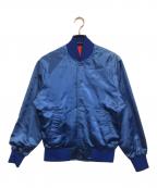 STARWEARSスターウェアーズ）の古着「サテンスタジャン」｜ブルー×レッド