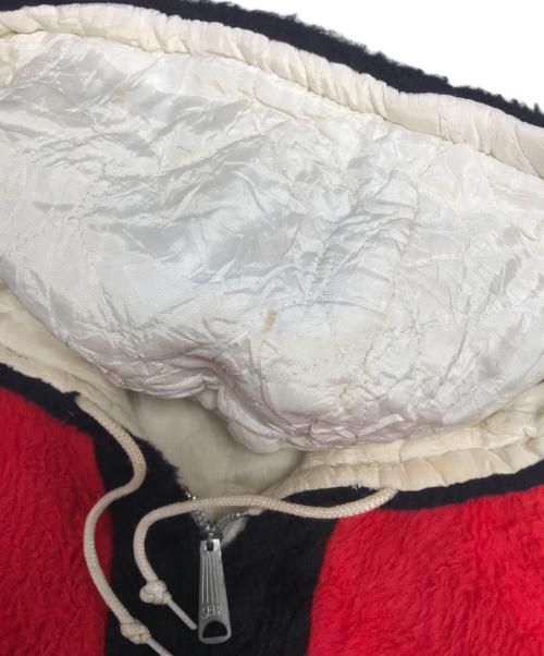 VINTAGE（ヴィンテージ）VINTAGE (ヴィンテージ) ボアパーカー ホワイト×レッド×ブラック サイズ:表記なしの古着・服飾アイテム