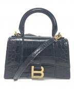BALENCIAGAバレンシアガ）の古着「クロコダイル型押し2WAYハンドバッグ」｜ブラック
