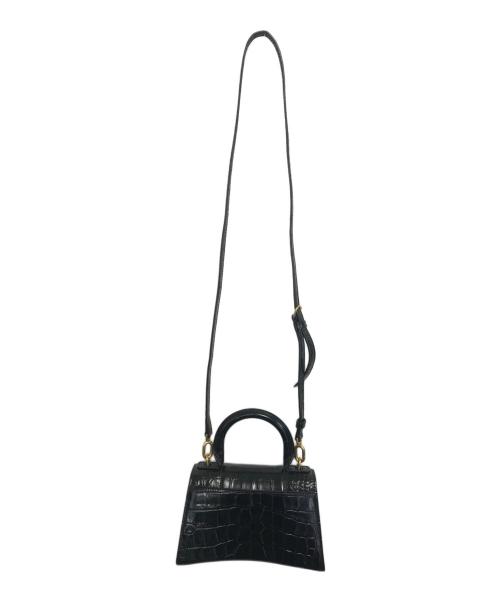 BALENCIAGA（バレンシアガ）BALENCIAGA (バレンシアガ) クロコダイル型押し2WAYハンドバッグ ブラック サイズ:表記なしの古着・服飾アイテム