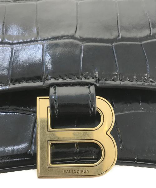 BALENCIAGA（バレンシアガ）BALENCIAGA (バレンシアガ) クロコダイル型押し2WAYハンドバッグ ブラック サイズ:表記なしの古着・服飾アイテム
