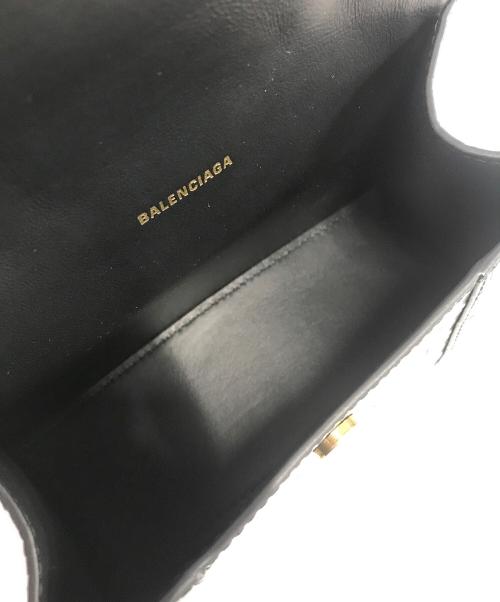BALENCIAGA（バレンシアガ）BALENCIAGA (バレンシアガ) クロコダイル型押し2WAYハンドバッグ ブラック サイズ:表記なしの古着・服飾アイテム