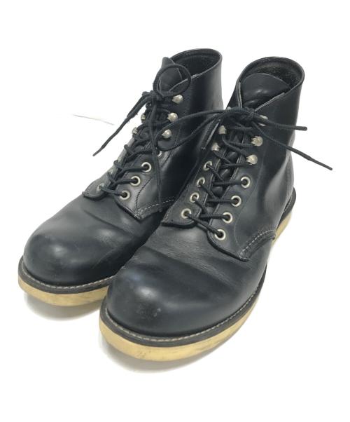 RED WING（レッドウィング）RED WING (レッドウィング) ワークブーツ ブラック サイズ:USA8/UK7/EUR41.0/CM26.0の古着・服飾アイテム