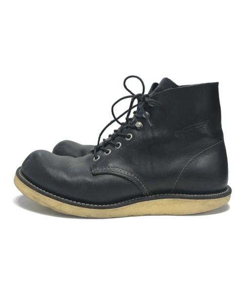 RED WING（レッドウィング）RED WING (レッドウィング) ワークブーツ ブラック サイズ:USA8/UK7/EUR41.0/CM26.0の古着・服飾アイテム