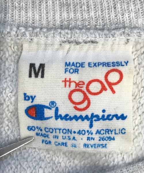 Champion（チャンピオン）Champion (チャンピオン) GAP (ギャップ) リバースウィーブタイプスウェット グレー サイズ:Mの古着・服飾アイテム