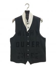 MIHARA YASUHIRO（ミハラヤスヒロ）の古着「アルファベットデザインベスト」｜ブラック