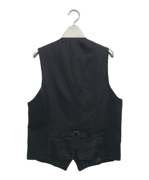 MIHARA YASUHIRO（ミハラヤスヒロ）MIHARA YASUHIRO (ミハラヤスヒロ) アルファベットデザインベスト ブラック サイズ:46の古着・服飾アイテム