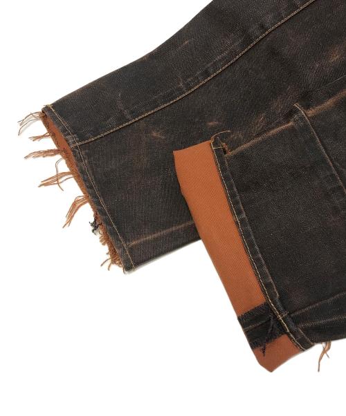 LEVI'S RED（リーバイス レッド）LEVI'S RED (リーバイス レッド) コーティング立体裁断パンツ ブラウン サイズ:30×30の古着・服飾アイテム