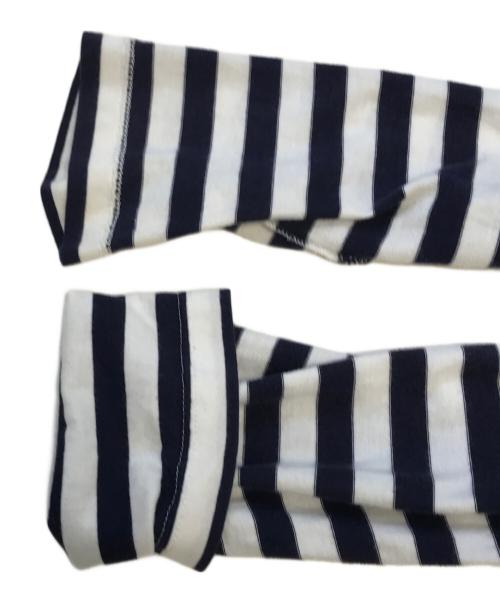 COMME des GARCONS COMME des GARCONS（コムデギャルソン コムデギャルソン）COMME des GARCONS COMME des GARCONS (コムデギャルソン コムデギャルソン) フロント切替ボーダーカットソー ネイビー サイズ:Sの古着・服飾アイテム