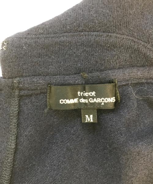 tricot COMME des GARCONS（トリココムデギャルソン）tricot COMME des GARCONS (トリココムデギャルソン) 丸襟ウールニット ネイビー サイズ:Mの古着・服飾アイテム