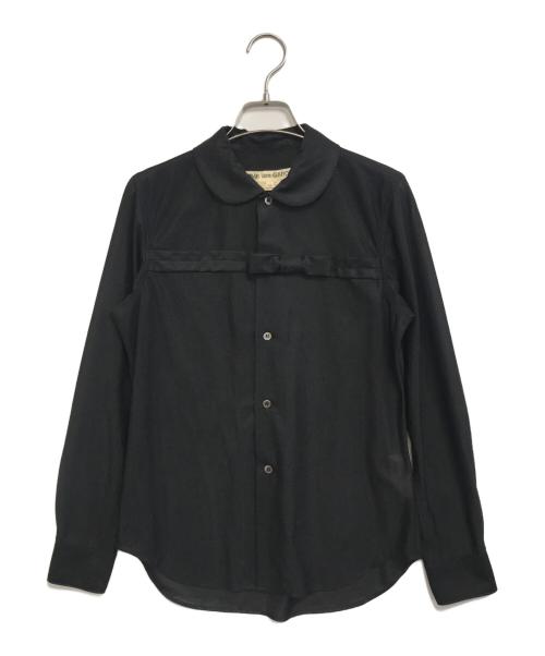 COMME des GARCONS COMME des GARCONS（コムデギャルソン コムデギャルソン）COMME des GARCONS COMME des GARCONS (コムデギャルソン コムデギャルソン) 丸襟シャツ ブラック サイズ:SSの古着・服飾アイテム