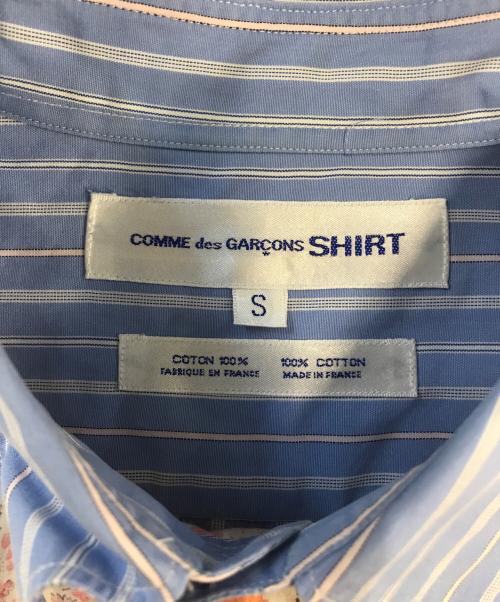 COMME des GARCONS SHIRT（コムデギャルソンシャツ）COMME des GARCONS SHIRT (コムデギャルソンシャツ) フラワーパッチワークシャツ ブルー サイズ:Sの古着・服飾アイテム