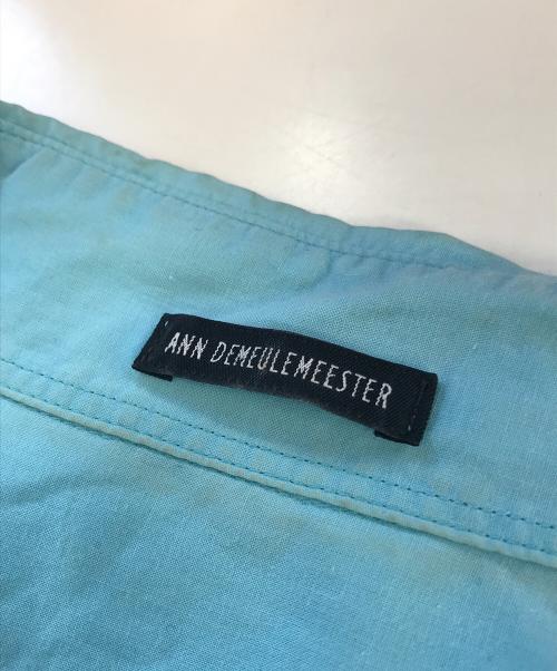 ANN DEMEULEMEESTER（アンドゥムルメステール）ANN DEMEULEMEESTER (アンドゥムルメステール) 変形シャツ スカイブルー サイズ:38の古着・服飾アイテム