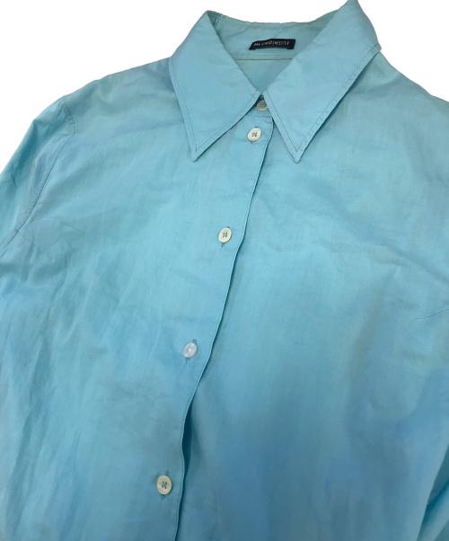 ANN DEMEULEMEESTER（アンドゥムルメステール）ANN DEMEULEMEESTER (アンドゥムルメステール) 変形シャツ スカイブルー サイズ:38の古着・服飾アイテム