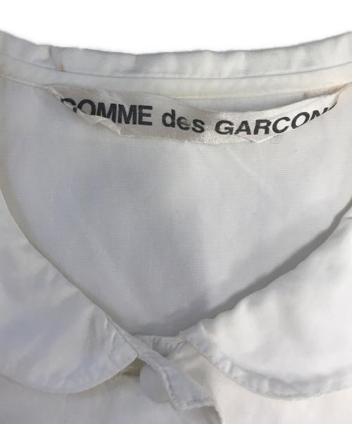 COMME des GARCONS（コムデギャルソン）COMME des GARCONS (コムデギャルソン) フラワー刺繍丸襟シャツ ホワイト サイズ:表記なしの古着・服飾アイテム