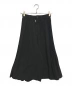 COMME des GARCONSコムデギャルソン）の古着「サイドプリーツクロップドパンツ」｜ブラック