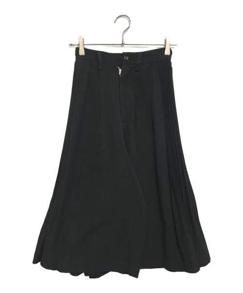 COMME des GARCONS（コムデギャルソン）COMME des GARCONS (コムデギャルソン) サイドプリーツクロップドパンツ ブラック サイズ:Sの古着・服飾アイテム