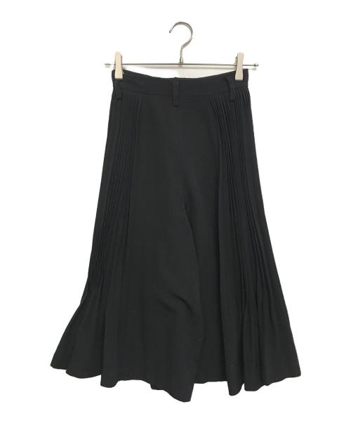 COMME des GARCONS（コムデギャルソン）COMME des GARCONS (コムデギャルソン) サイドプリーツクロップドパンツ ブラック サイズ:Sの古着・服飾アイテム